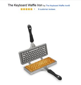 amazon product keyboard waffle iron