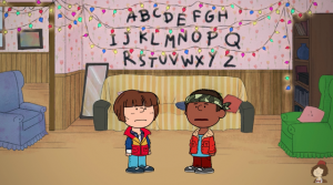 stranger things netflix charlie brown peanuts special
