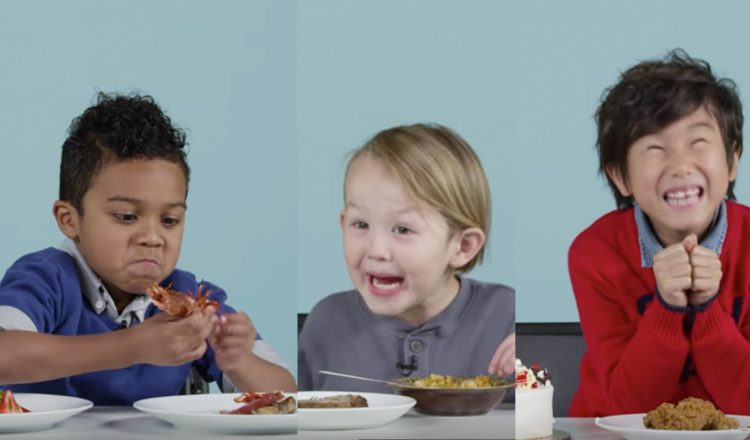 American Kids try Christmas foods from around the world
