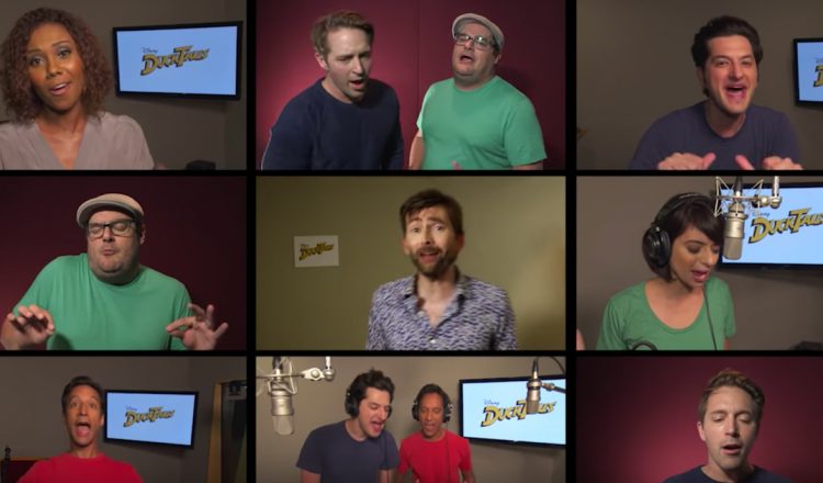 Disney new cast of DuckTales sings the theme song