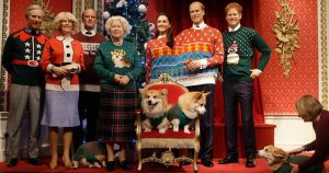 royals wear tacky christmas sweaters