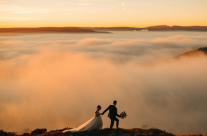 Mind-Blowingly Beautiful Wedding Photos _ clouds _ everything inspirational
