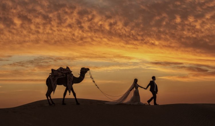 Mind-Blowingly Beautiful Wedding Photos _ camel _ everything inspirational