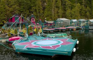 Incredible Floating Island Home Takes Artist Couple 20 Years To Build _ dance floor _ everything inspirational