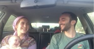couple sings One Day and baby