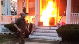 UPS Driver Stops Raging Fire On His Route _ everything inspirational