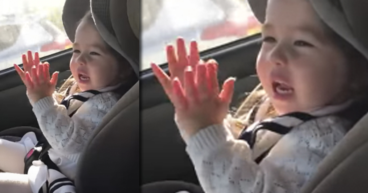 Adorable Toddler Girl Waiting For The Perfect Moment In Her Favorite Song Will Make You Smile _ Bruno Mars _ everything inspirational