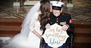 Bride Makes Her 92-year-old Veteran Her "Something Blue" _ everything inspirational