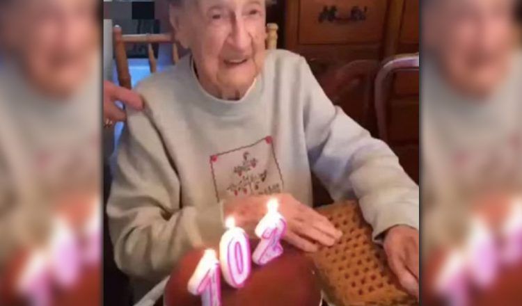 102-year-old Loses Her Teeth While Blowing Out Her Birthday Candles _ everything inspirational