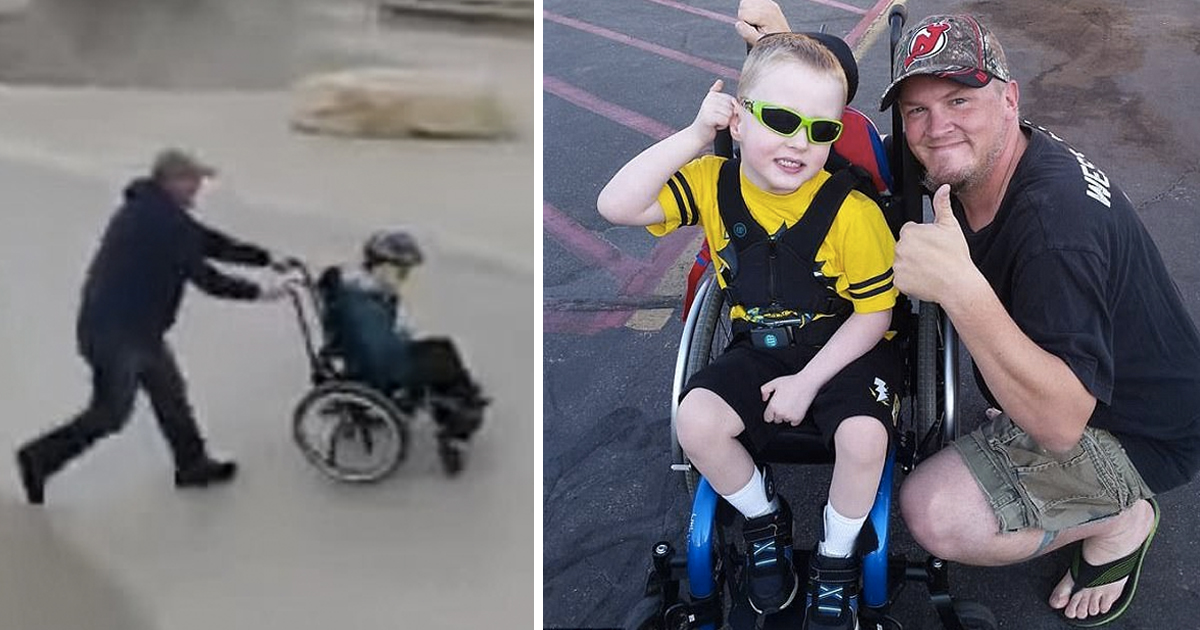 Dad Takes Disabled Son To Skate Park And They Have A Ball _ callen van rise _ everything inspirational