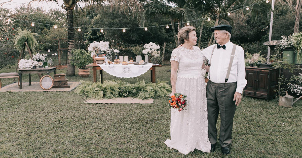 Couple Married 60 Years But Never Had Wedding Photos, Until Now _ everything inspirational