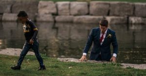 Groom Ran from Wedding Photo Shoot to Jump in Water to Save Child_ everything inspirational