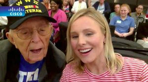 Celebrity Kristen Bell And Elderly Hurricane Irma Evacuees Have A Party _ Everything Inspirational