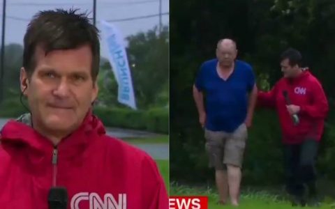Reporters Stop Their Live Broadcast To Rescue Man In Flooded Truck_ everything inspirational