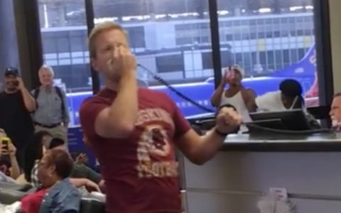 Passenger Sings Loud Over Intercom in Airport While Waiting for Flight_ everything inspirational
